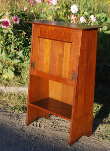  	 Early Original Gustav Stickley Harvey Ellis Drop Front Desk, 1902-1903